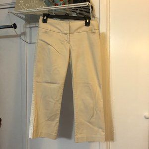 00 Khaki Express Design Studio Editor Cropped Pants